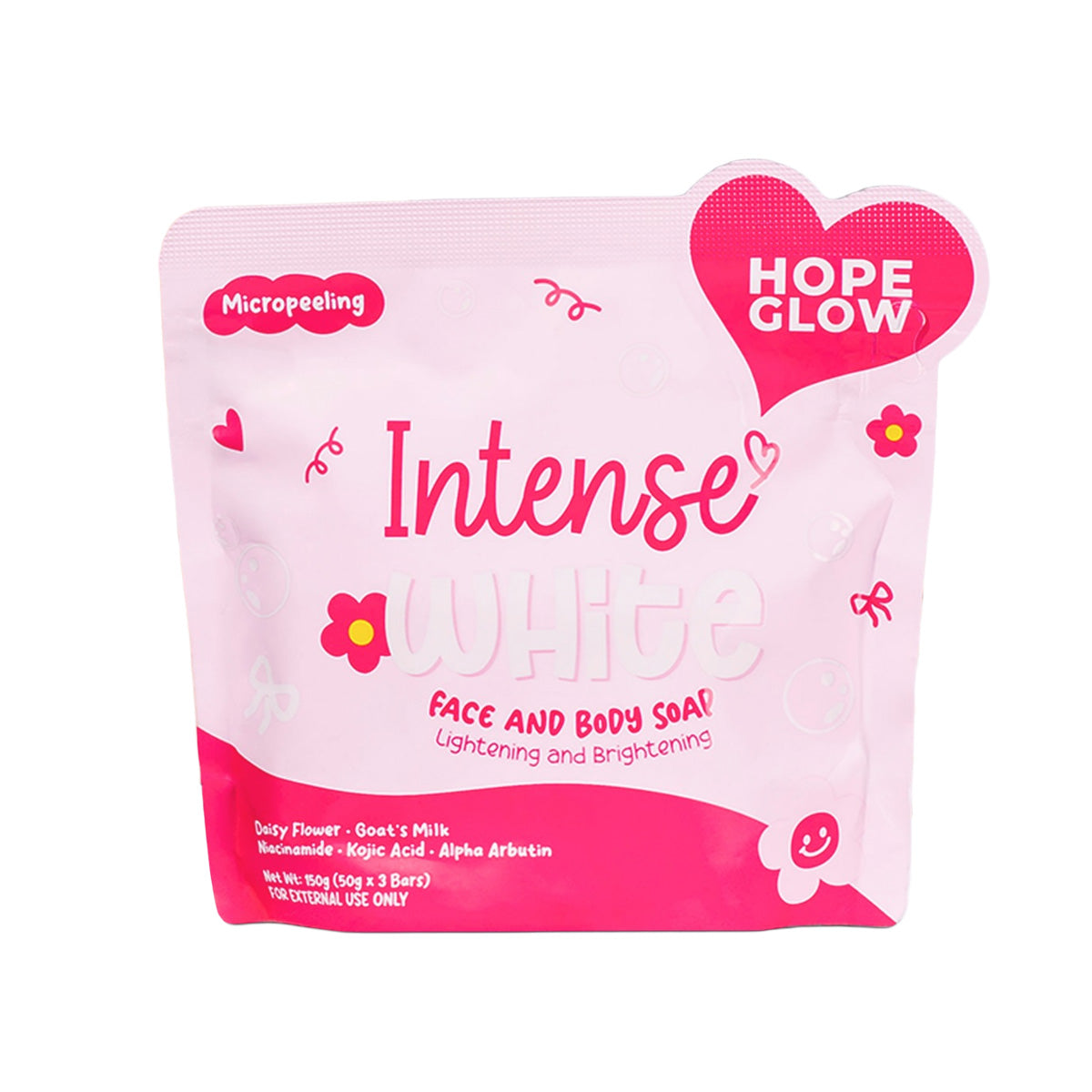 Savon visage et corps Hope Glow Intense White (50 g x 3 barres)